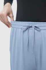 Lumi Drawstring Wide Pants - Light Blue
