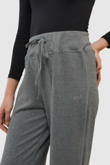 Lumi Sport Drawstring Sweatpants Gym Yoga Pilates - Light grey