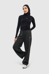 Lumi Sport Drawstring Sweatpants Gym Yoga Pilates - Black