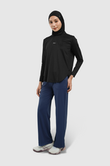 Lumi Sport Drawstring Straight Pants - Navy
