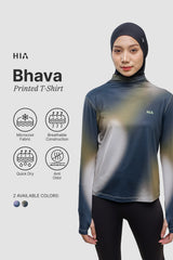 Bhava Printed T-Shirt - Green Mist Printed