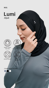 Lumi Sport Hijab - Black