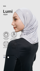 Lumi Sport Hijab - Light grey