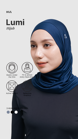 Lumi Sport Hijab - Navy