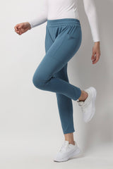 Heina Legging Olahraga Wanita Hacktive Fabric Premium - Blue stone