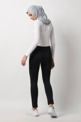 Heina Legging Olahraga Wanita Hacktive Fabric Premium - Black