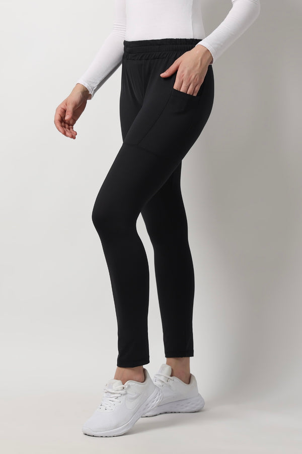 Heina Legging Olahraga Wanita Hacktive Fabric Premium - Black