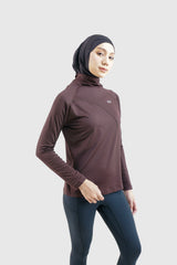 Kina Shirt Long Sleeve - Dark Brown