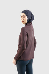 Kina Shirt Long Sleeve - Dark Brown