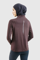 Kina Shirt Long Sleeve - Dark Brown