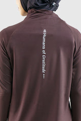 Kina Shirt Long Sleeve - Dark Brown