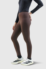 Lumi Fitted Sport Legging - Dark Brown
