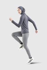 Lumi Fitted Sport Legging - Grey