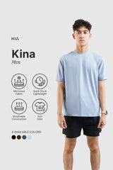 Kina Men Shirt SS - Ashley Blue