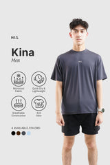 Kina Men Shirt SS - Black Sand