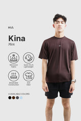 Kina Men Shirt SS - Dark Brown