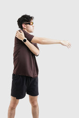 Kina Men Shirt SS - Dark Brown