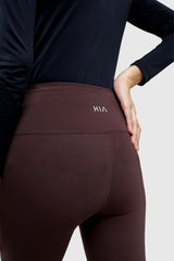 Kina Ankle Length Legging - Dark Brown