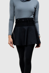 Kina 2in1 Skirt With Running Belt - Black