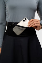 Kina 2in1 Skirt With Running Belt - Black