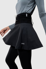Kina 2in1 Skirt With Running Belt - Black