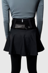 Kina 2in1 Skirt With Running Belt - Black