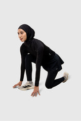 Kina 2in1 Skirt With Running Belt - Black