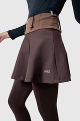 Kina 2in1 Skirt With Running Belt - Dark Brown
