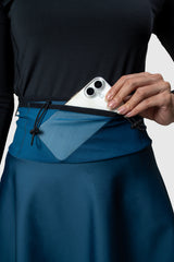 Kina 2in1 Skirt With Running Belt - Navy