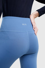 Kina Ankle Length Legging - Slate Blue