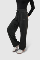 Lumi Sport Drawstring Sweatpants Gym Yoga Pilates - Black