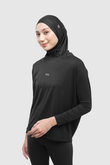 Lumi Batwing Shirt - Black