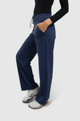 Lumi Sport Drawstring Straight Pants - Navy
