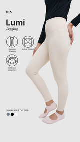 Lumi Fitted Sport Legging - Broken White