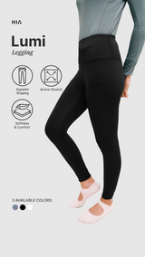 Lumi Fitted Sport Legging - Black
