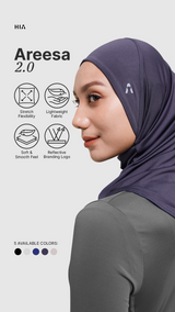 Areesa 2.0 Sport Hijab - Dark Grey