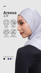 Areesa 2.0 Sport Hijab - Light Grey
