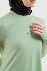 Syra Regular Fit Shirt LS - Celadon Green