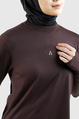 Syra Regular Fit Shirt LS - Dark Brown