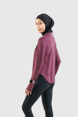 Syra Regular Fit Shirt LS - Plum Wine