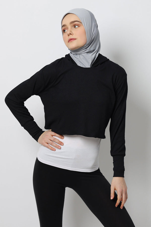 🎁 Seema Crop Top - Black (100% off)