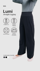 Lumi Straight Sport Legging - Grey