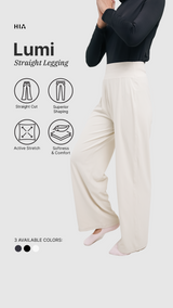 Lumi Straight Sport Legging - Broken White