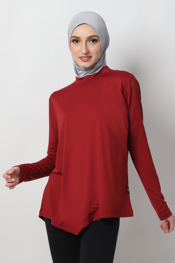 Taneeya Oversized Inner Top - Red Dahlia