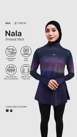 HIA Everywear X PRIOR Nala Printed Slim Fit Long Sleeve Shirt - Sunset Printed