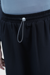 Runa Asymmetrical Midi Skirt - Black