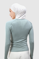 Lumi Lightweight Fabric Fitted Sport Shirt - Sage Green