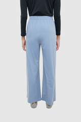 Lumi Drawstring Wide Pants - Light Blue