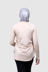 Shafa Body Fit Top - almond