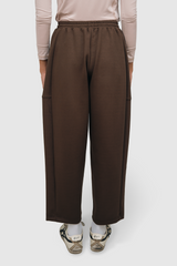 Nomi Barrel Sport Pants Olahraga - Brown